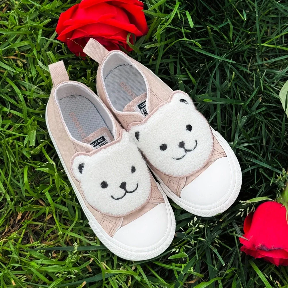 Toddler Teddy Bear Converse Sneakers 🧸
